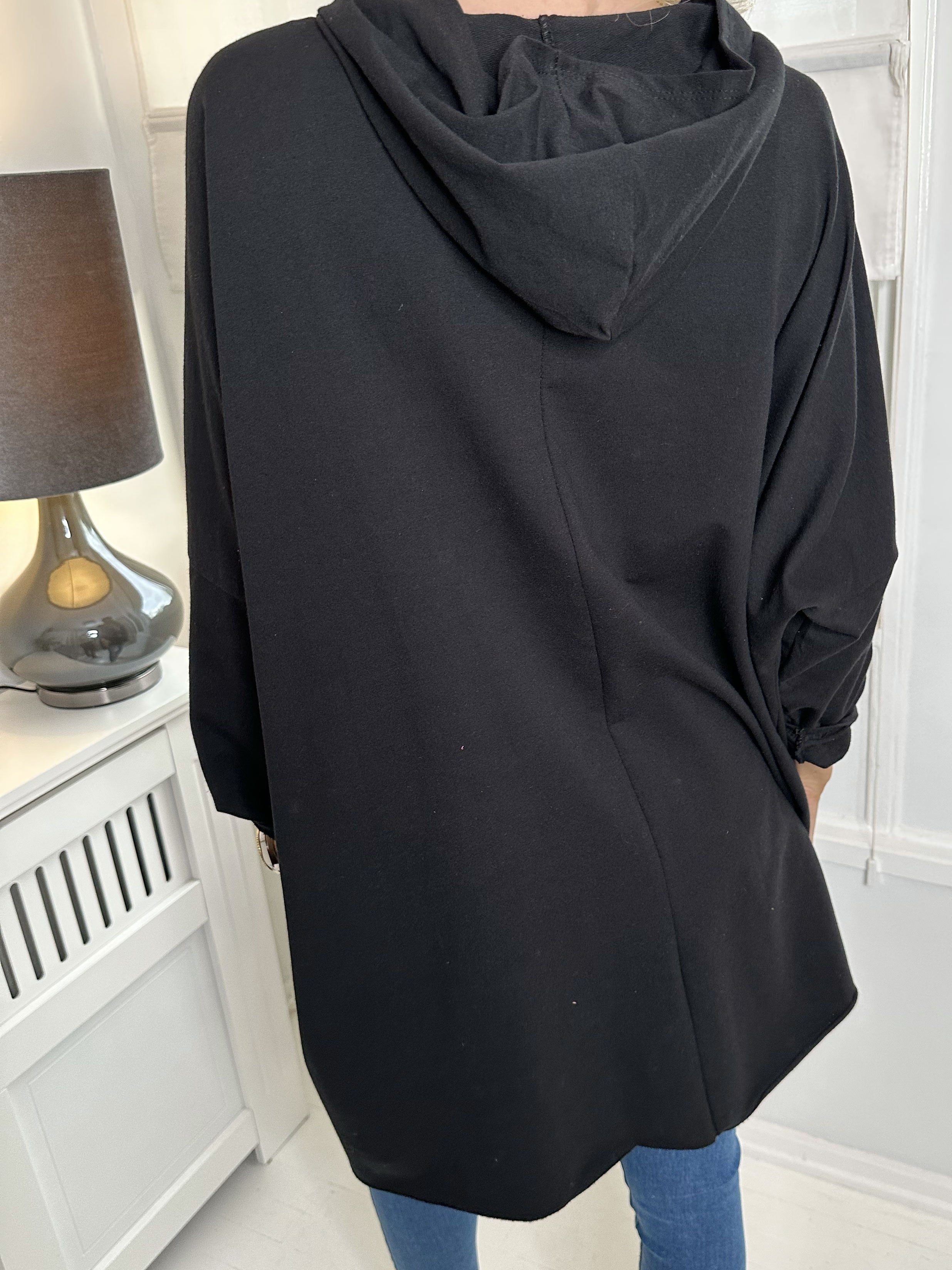 Rock - Cool hoodie klänning med text